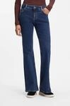 Bootcut-Jeans HUGO "Gelissa", Damen, Gr. 27, L&auml;nge 32, blau (medium blau 420),