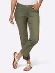 5-Pocket-Jeans CASUAL LOOKS, Damen, Gr. 36, Normalgr&ouml;&szlig;en, gr&uuml;n (khaki), 72%
