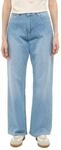 Weite Jeans MUSTANG "Damen Style Madison Wide", Damen, Gr. 25, L&auml;nge 30, blau...