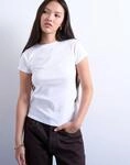 Rundhalsshirt TOPSHOP "TSEVERYDAY SS TOP JRS NOOS", Damen, Gr. L (44), wei&szlig;...