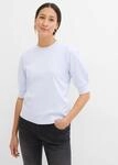 T-Shirt BONPRIX, Damen, Gr. 52/54 (XXL), zartblau, Jersey, Obermaterial: 100%
