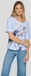 T-Shirt RABE, Damen, Gr. 38, blau (ozean), Jersey, Obermaterial: 50% Baumwolle, 50%