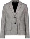 Kurzblazer BETTY BARCLAY "Kurzblazer langarm", Damen, Gr. 36, grau (grau melange),