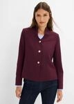 Jackenblazer BONPRIX, Damen, Gr. 50, lila (weinrot), Obermaterial: 76% Polyester, 22%