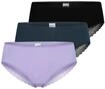 Slip SCHIESSER "Slip 3er Pack", Damen, Gr. S, bunt (lila, schwarz, dunkelblau),