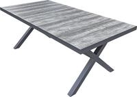 Garten-Essgruppe GARDEN PLEASURE "Tischgruppe &raquo;RANA/DAVINA Set 02&laquo;", grau