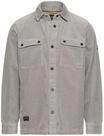 Langarmhemd CAMEL ACTIVE, Herren, Gr. L, N-Gr, grau (dust grau), Cord, Obermaterial: