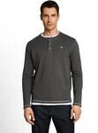 Langarmshirt TOM TAILOR, Herren, Gr. XXL, grau (schwarzest olive), Single...