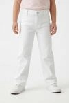 Weite Jeans KIDS ONLY "KOGSYLVIE CLEAN WIDE LEG WHITE PIM NOOS", M&auml;dchen, Gr....