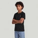 T-Shirt G-STAR "KIDS, BASE R T SS", Jungen, Gr. 6 (116), schwarz (dk schwarz),...