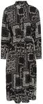 Midikleid KAFFE "Damen Kleid KAgardenia", Damen, Gr. 38, N-Gr, schwarz (schwarz,