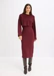 Strickkleid BONPRIX, Damen, Gr. 36/38 (S), N-Gr, Langarm, Strick, rot...