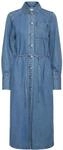Jeanskleid PULZ JEANS "Damen Denimkleid PZDORI", Damen, Gr. L, N-Gr, blau...