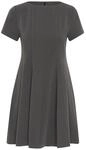 Midikleid KAFFE "Damen Kleid KAsakura", Damen, Gr. 36, N-Gr, grau (dunkelgrau