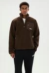 Fleecejacke ELLESSE "ZERANO 2 FZ JACKET", Herren, Gr. XXL, braun (schwarz braun),