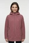 Kapuzenfleecejacke CMP "WOMAN JACKET FIX HOOD", Damen, Gr. 36, rosa (malva),