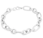 Armband TAMARIS "Elegant Chunky", silber (edelstahlfarben), Armb&auml;nder, Damen, 21cm,