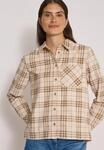 Langarmbluse CECIL, Damen, Gr. L (42), beige (creamy mocha), Cord, Obermaterial: 100%