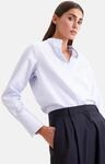 Klassische Bluse SEIDENSTICKER, Damen, Gr. XS (34), wei&szlig; (hellblau), 100%...