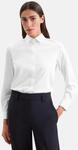 Hemdbluse SEIDENSTICKER, Damen, Gr. XS (34), wei&szlig;, 50% Baumwolle, 50% Modal,