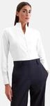 Klassische Bluse SEIDENSTICKER, Damen, Gr. XS (34), wei&szlig;, 100% Baumwolle,...