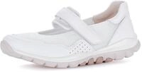 Riemchenballerina GABOR, Damen, Gr. 44, wei&szlig;, Leder, Textil, Schuhe
