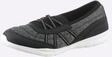 Slipper HEINE, Damen, Gr. 36, schwarz, Synthetik, Textil, Schuhe Slipper