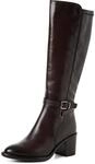 Stiefel TAMARIS, Damen, Gr. 36, mokka, Leder, Lederimitat, unifarben, Schuhe Stiefel,