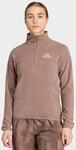 Rollkragenshirt ADIDAS TERREX "W MT ESS HZ FL", Damen, Gr. XL, braun (trace...
