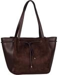 Shopper GABOR "Letitia", Damen, Gr. B/H/T: 41cm x 25cm x 8cm, braun (dunkelbraun),