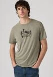 T-Shirt LEVI'S "Batwing Logo Tee", Herren, Gr. M, gr&uuml;n (mountain bw 2 olive night),