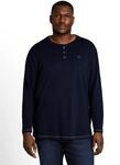 Langarmshirt TOM TAILOR PLUS, Herren, Gr. 4XL, blau (sky captain), Single...