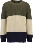 Strickpullover BLUE SEVEN "Pullover", Jungen, Gr. 98, gr&uuml;n (7880, oliv), 50%