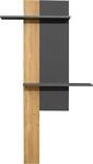 Wandboard M&Auml;USBACHER "Nova", grau (anthrazit), B:75cm H:189cm T:17cm, Holzwerkstoff,