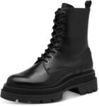 Schn&uuml;rstiefelette TAMARIS, Damen, Gr. 36, Synthetik Textil, schwarz, Leder,
