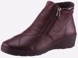 Stiefelette AIRSOFT, Damen, Gr. 37, rot (bordeaux), Glattleder, Lackleder, Schuhe
