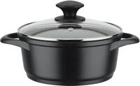 Kochtopf GSW "Gourmet Granit", schwarz (schwarz, graphit), H:9cm &Oslash;:20cm, T&ouml;pfe,