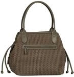 Shopper GABOR "Granada Quilt", Damen, Gr. B/H/T: 42,5cm x 28cm x 18cm, braun (khaki),