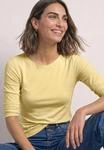 Langarmshirt STREET ONE "Style Lanea", Damen, Gr. 34, gelb (sunbeam gelb), Jersey,