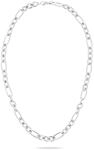 Gliederkette TAMARIS, silber (edelstahlfarben), Halsketten, Damen, Edelstahl, L: 45