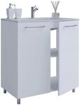 Waschtisch VCM "2-tlg. Stand Waschplatz Waschtisch Badinos Dreht&uuml;r", wei&szlig;, B:60cm
