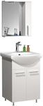 Waschtisch VCM "3tlg Waschplatz Waschtisch Spiegelschrank Lisalo M", wei&szlig;, B:55cm