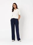 Palazzohose TONI "Sue Wide", Damen, Gr. 36, Lang, blau (dunkelblau 059), Stoff,