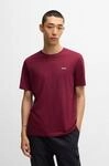 T-Shirt HUGO "Dero", Herren, Gr. M, schwarz pink654, Single Jersey, Obermaterial: