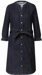 Jeanskleid STREET ONE, Damen, Gr. 34, N-Gr, Langarm, Denim/Jeans, rinse soft wash,