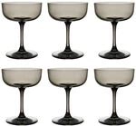 Sektglas "Sektschalen / Dessertschalen Like Glass 100 ml 6er Set", grau (smoke), 6