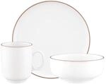 Geschirr-Set SELTMANN WEIDEN "Fr&uuml;hst&uuml;cks-Set Sento Home Pure Lines 18-tlg.", braun