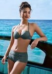 Bikini-Hotpants LASCANA "Italy", Damen, Gr. 44, N-Gr, gr&uuml;n (oliv), Microfaser,