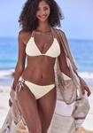 Triangel-Bikini-Top S.OLIVER "Ada", Damen, Gr. 44, Cup C/D, beige (creme),