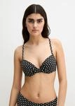 Bandeau-Bikini-Top MARC O'POLO "Palm Geo Print", Damen, Gr. 85, Cup A,...